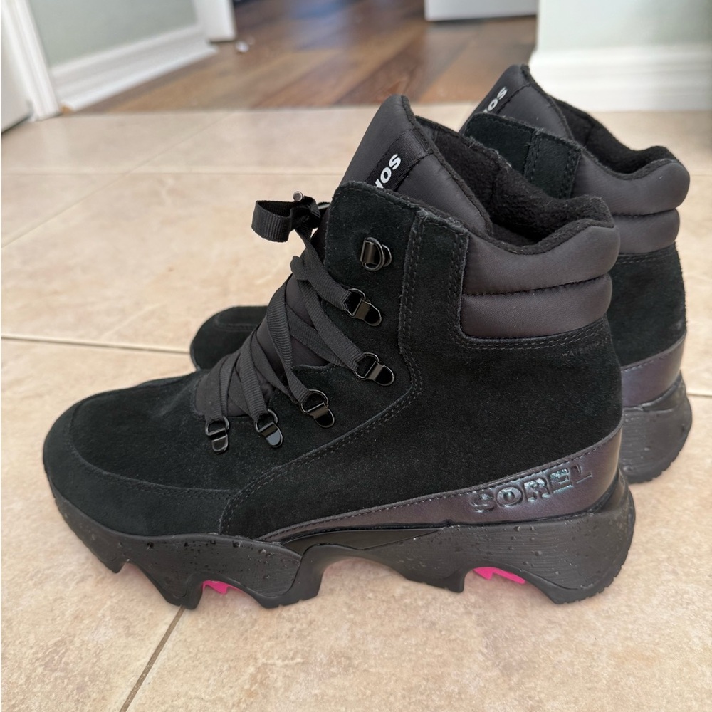Sorel Kinetic Impact Conquest Aurora Boots nwot Women’s Shoes Boot Black Size 11 - Picture 4 of 12